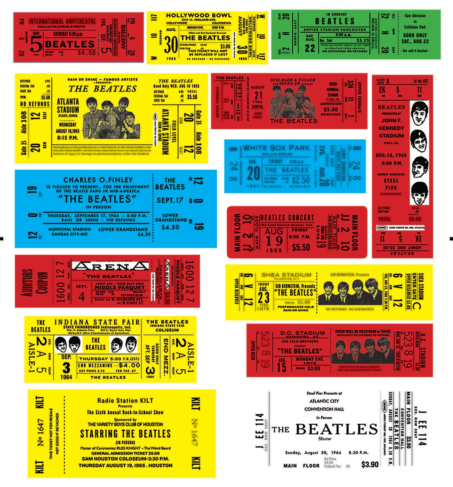The Beatles Topps Bubble Gum Panel